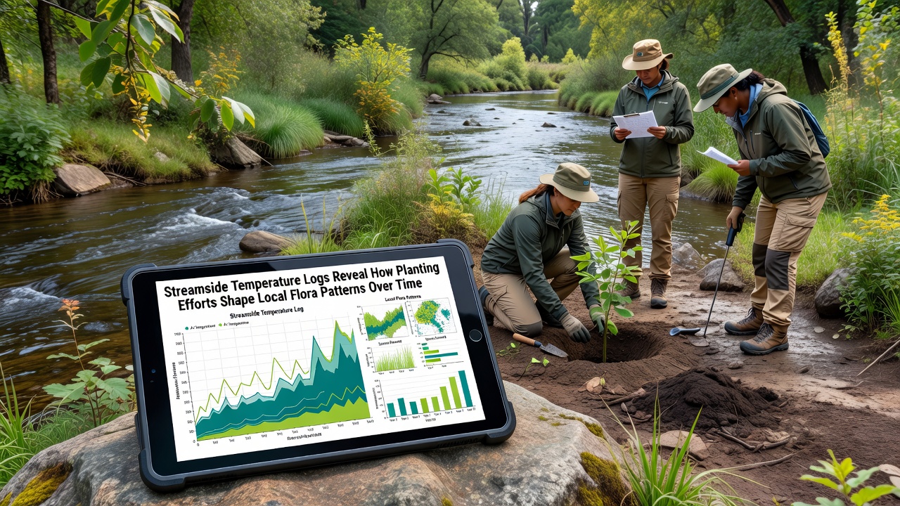 Streamside Temperature Logs Reveal How Planting Efforts Shape Local Flora Patterns Over Time